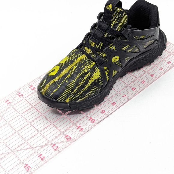 Adidas Men Vigor Black Yellow ACG Trail Hike Bounce Running Sneakers shoes sz 7 - Picture 4 of 11